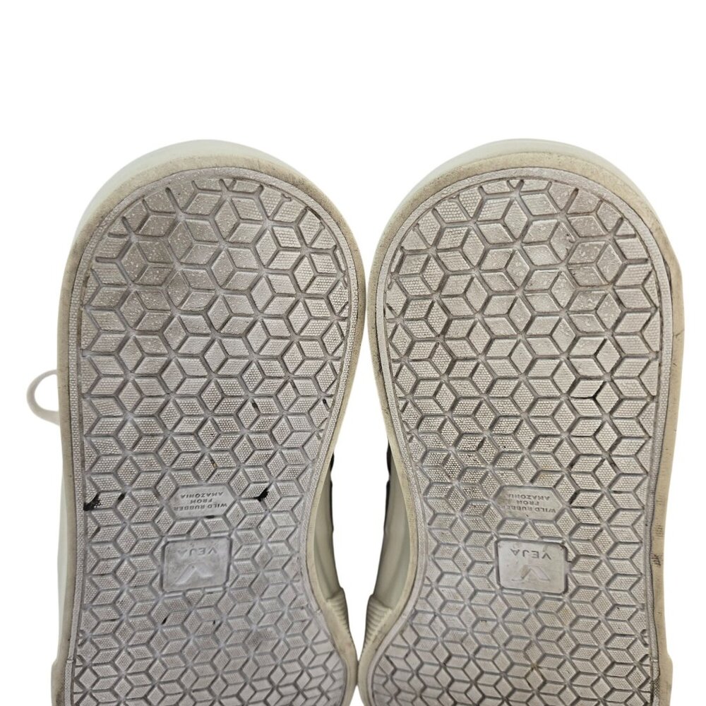 Veja Campo Leather Sneakers in Black/White Size 7 - Picture 7 of 9